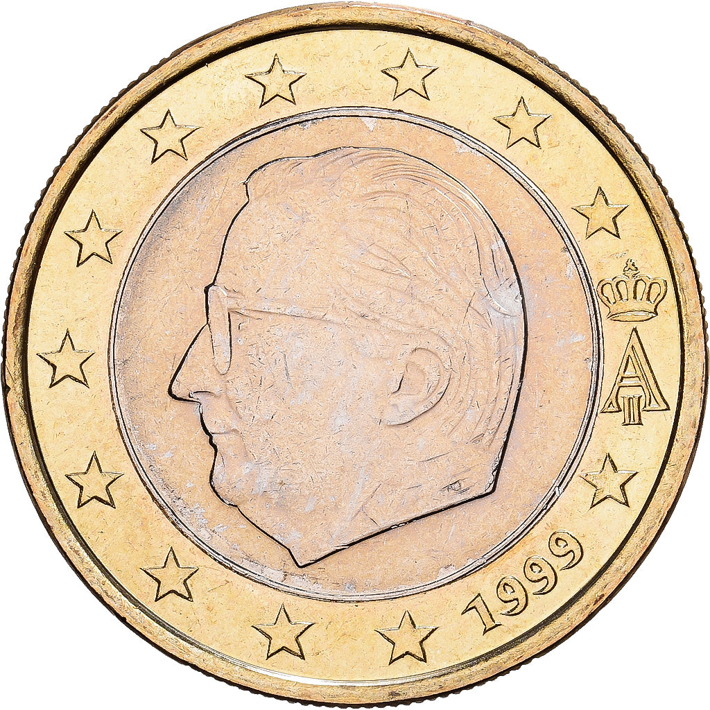 Belgium, Albert II, Euro, 1999, Brussels, Bi-Metallic, MS(60-62), KM:230