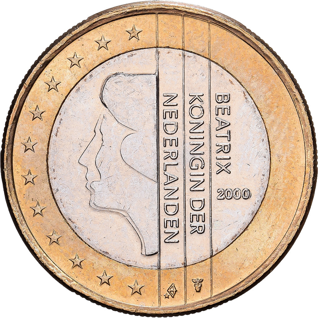 Netherlands, Beatrix, Euro, 2000, Utrecht, Bi-Metallic, MS(60-62), KM:240