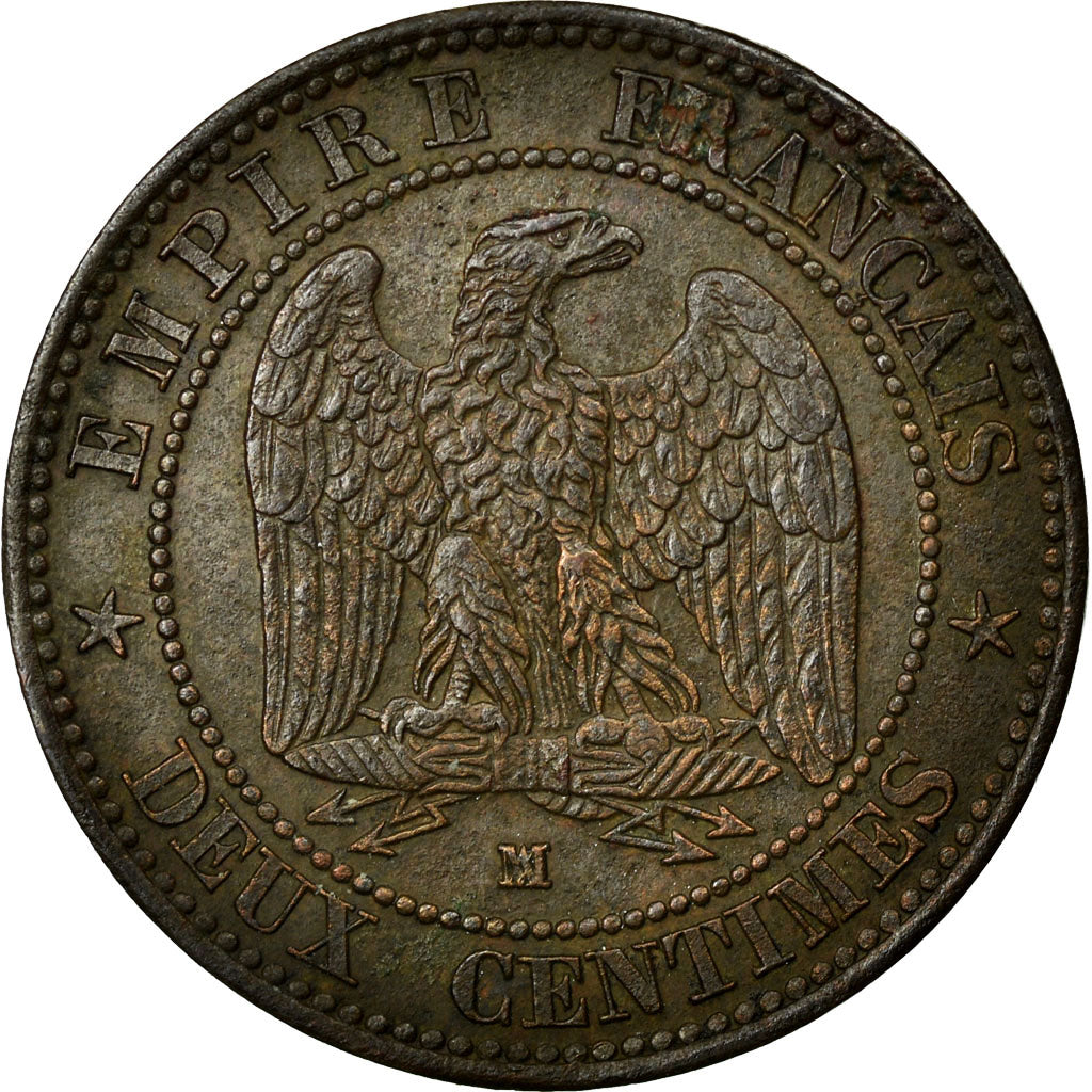 Coin, France, Napoleon III, Napoléon III, 2 Centimes, 1854, Marseille