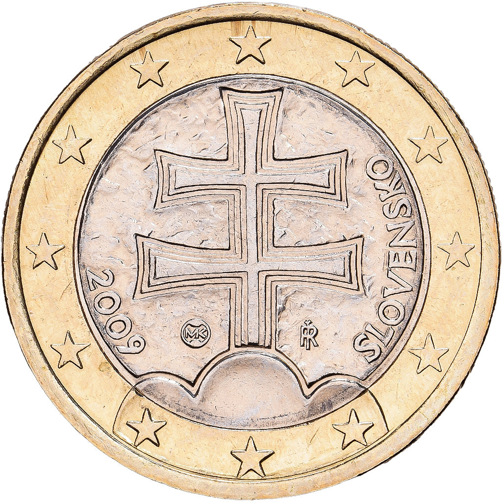 Slovakia, Euro, 2009, Kremnica, Bi-Metallic, MS(60-62), KM:101