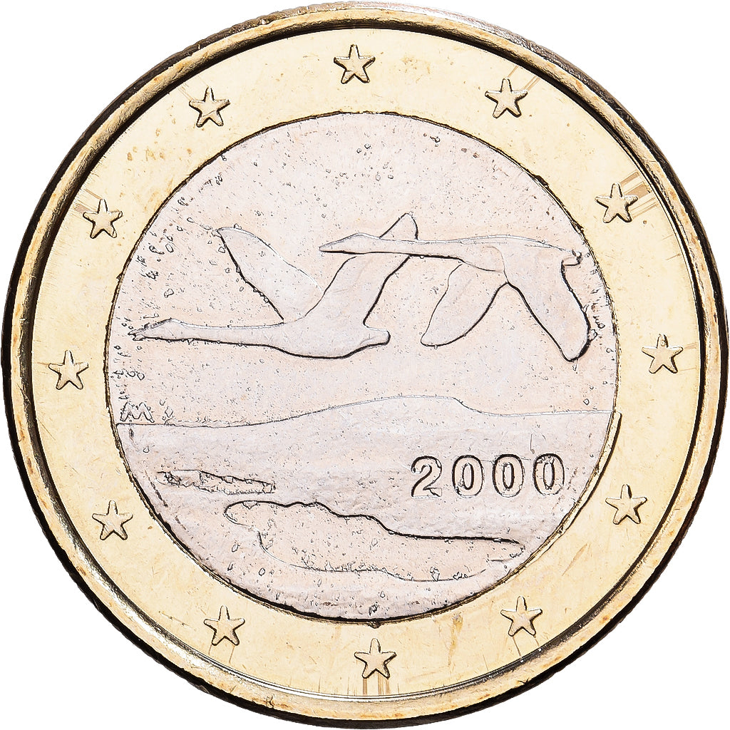 Finland, Euro, 2000, Vantaa, Bi-Metallic, MS(60-62), KM:105