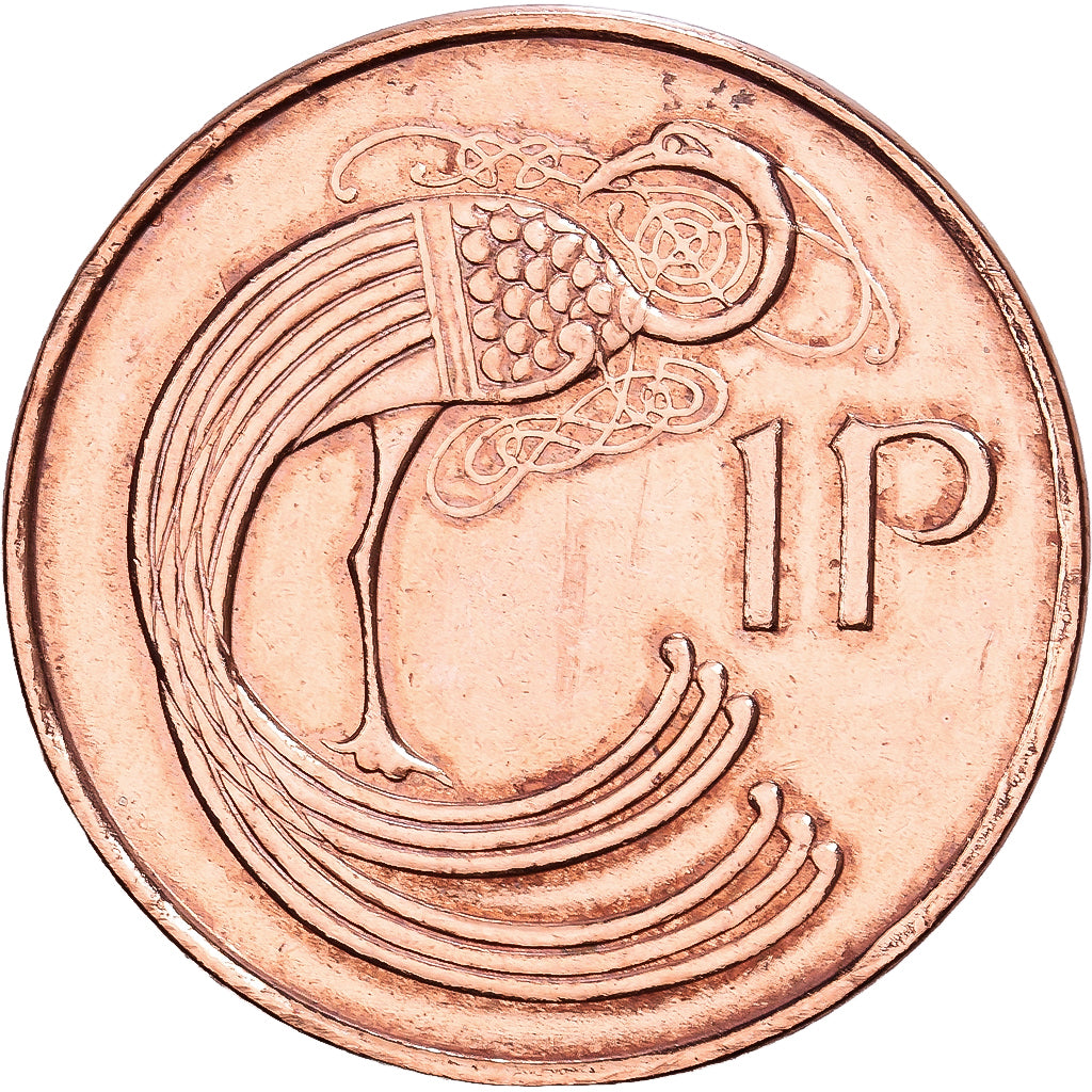 Ireland, Penny, 1996, Copper Plated Steel, AU(55-58), KM:20a