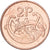 REPÚBLICA DE IRLANDA, 2 Pence, 2000, Cobre chapado en acero, EBC, KM:21a