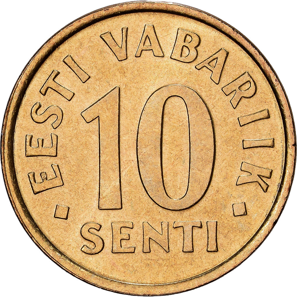 Estonia, 10 Senti, 2002, no mint, Aluminum-Bronze, MS(60-62), KM:22