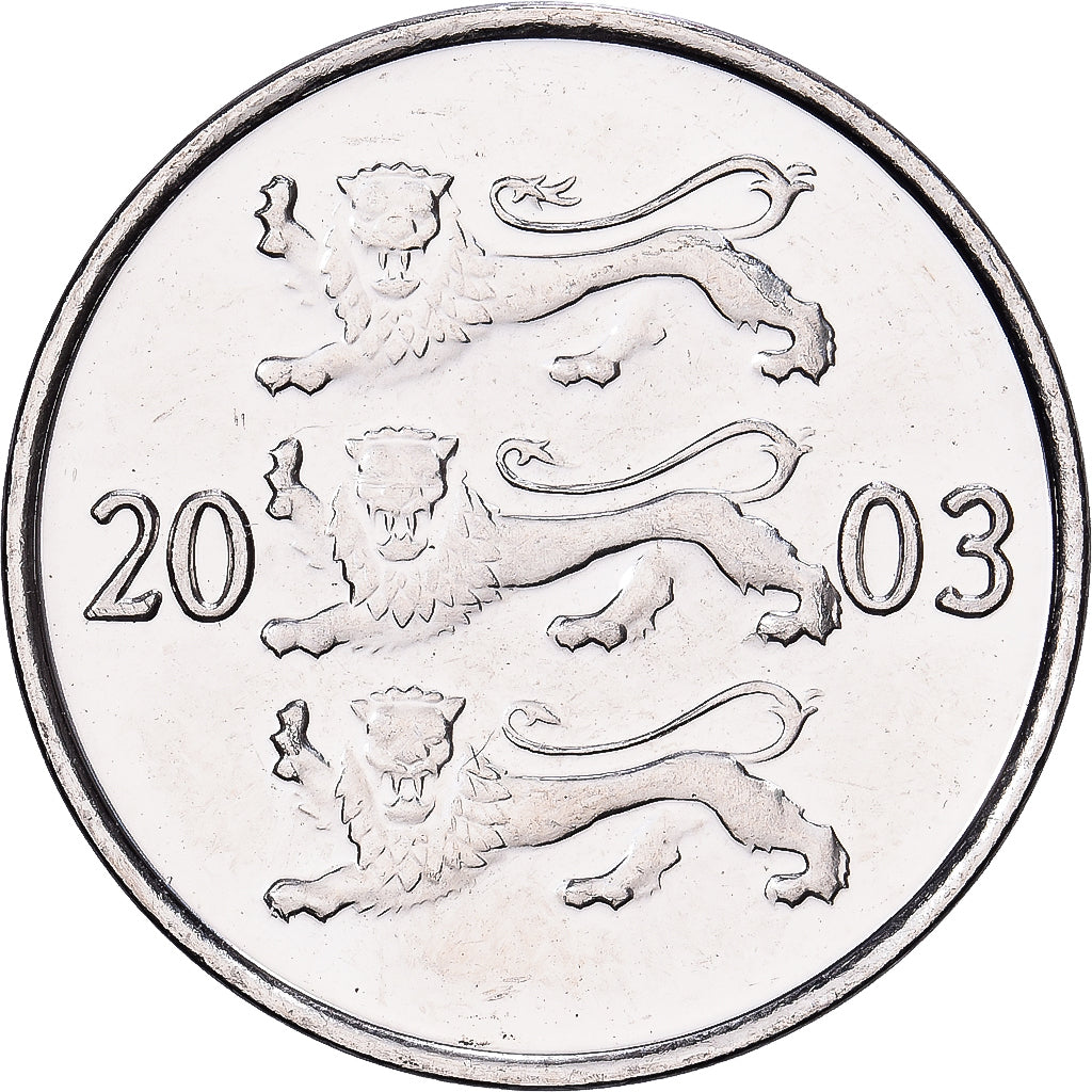 Estonia, 20 Senti, 2003, no mint, Nickel plated steel, MS(60-62), KM:23a