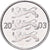 Estonia, 20 Senti, 2003, no mint, Nickel plated steel, VZ+, KM:23a