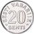 Estonia, 20 Senti, 2003, no mint, Nickel plated steel, VZ+, KM:23a