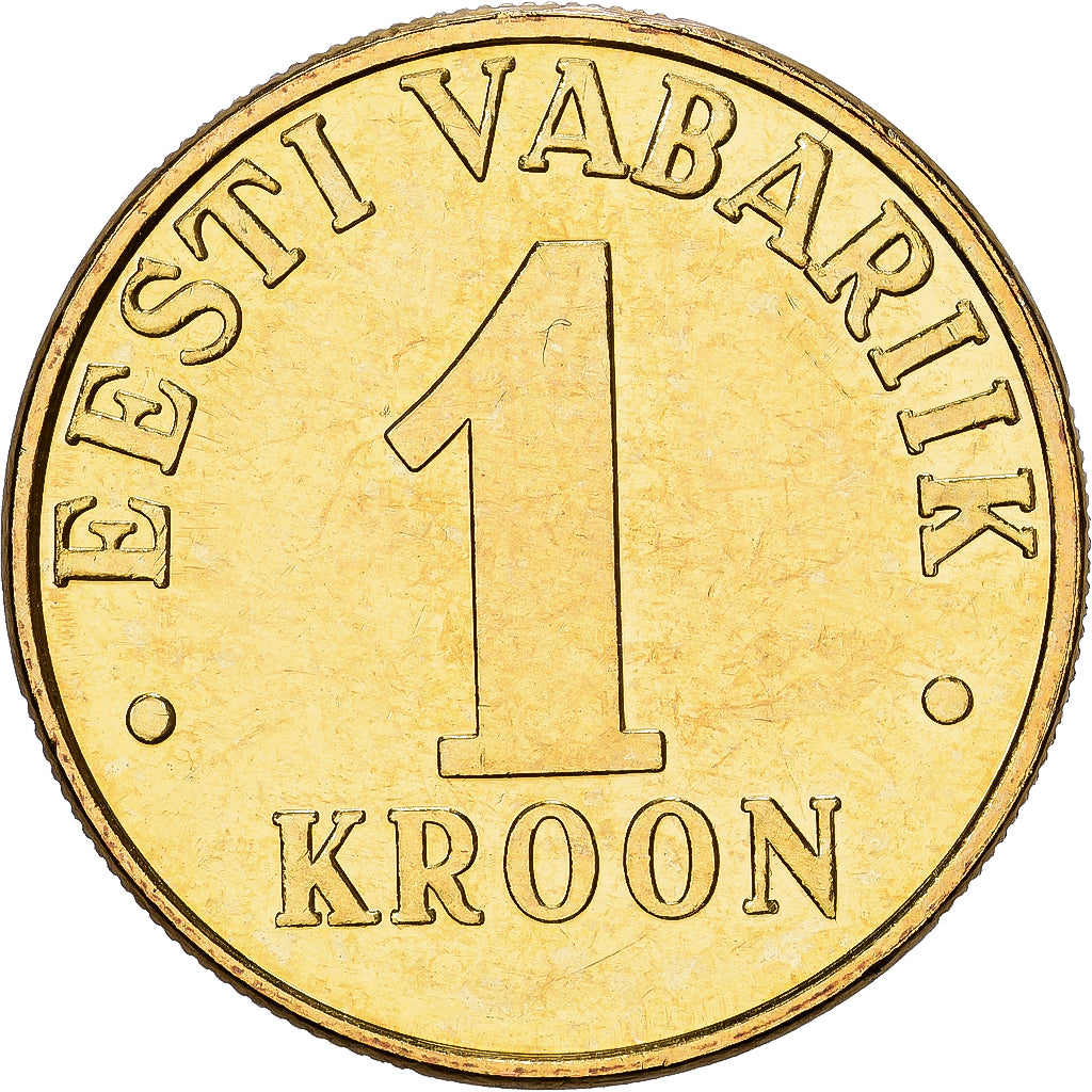 Estonia, Kroon, 2001, no mint, Aluminum-Bronze, VZ+, KM:35