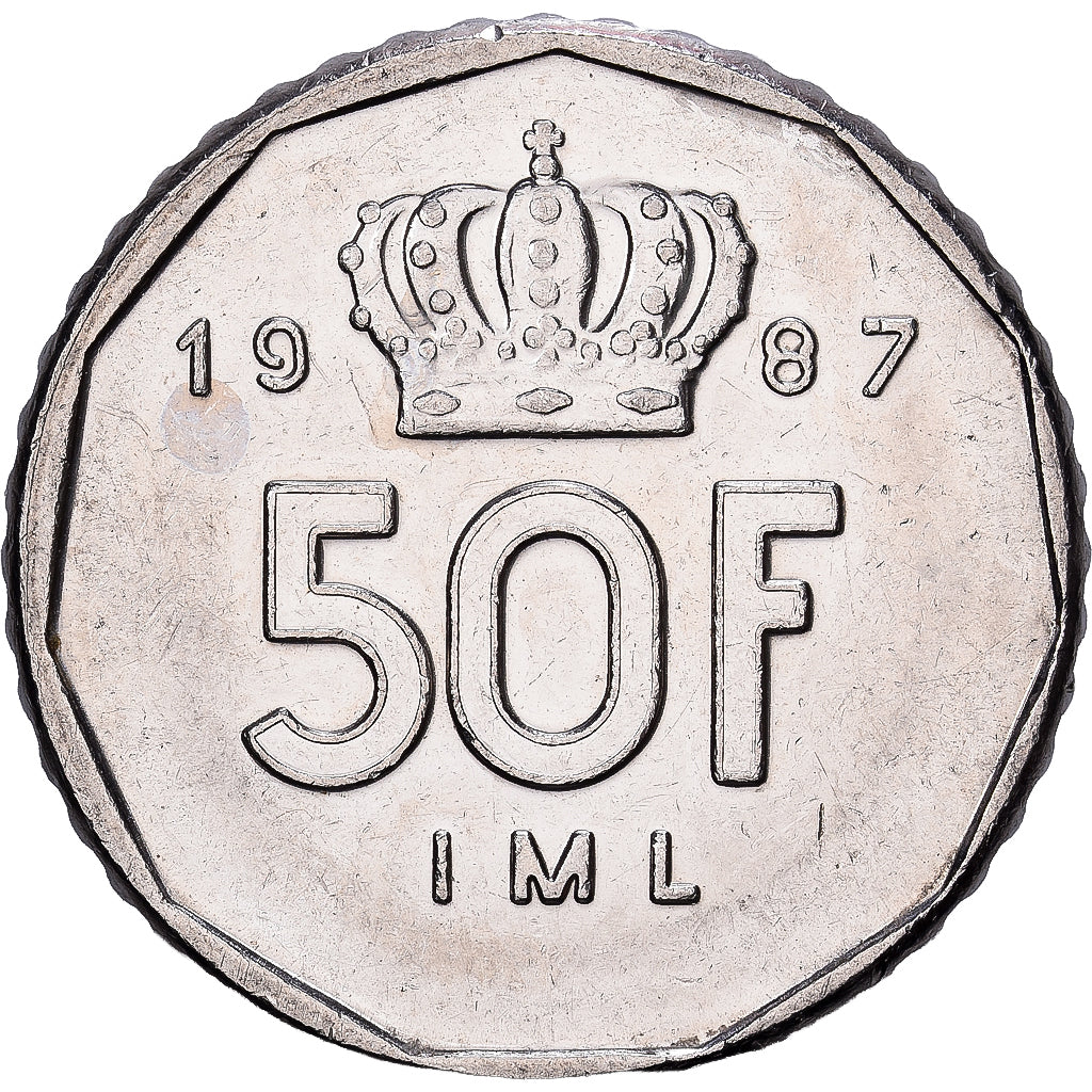 Luxembourg, Jean, 50 Francs, 1987, Nickel, MS(60-62), KM:62