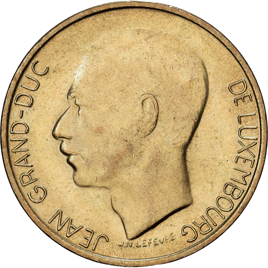 Luxembourg, Jean, 5 Francs, 1986, Aluminum-Bronze, MS(60-62), KM:60.1