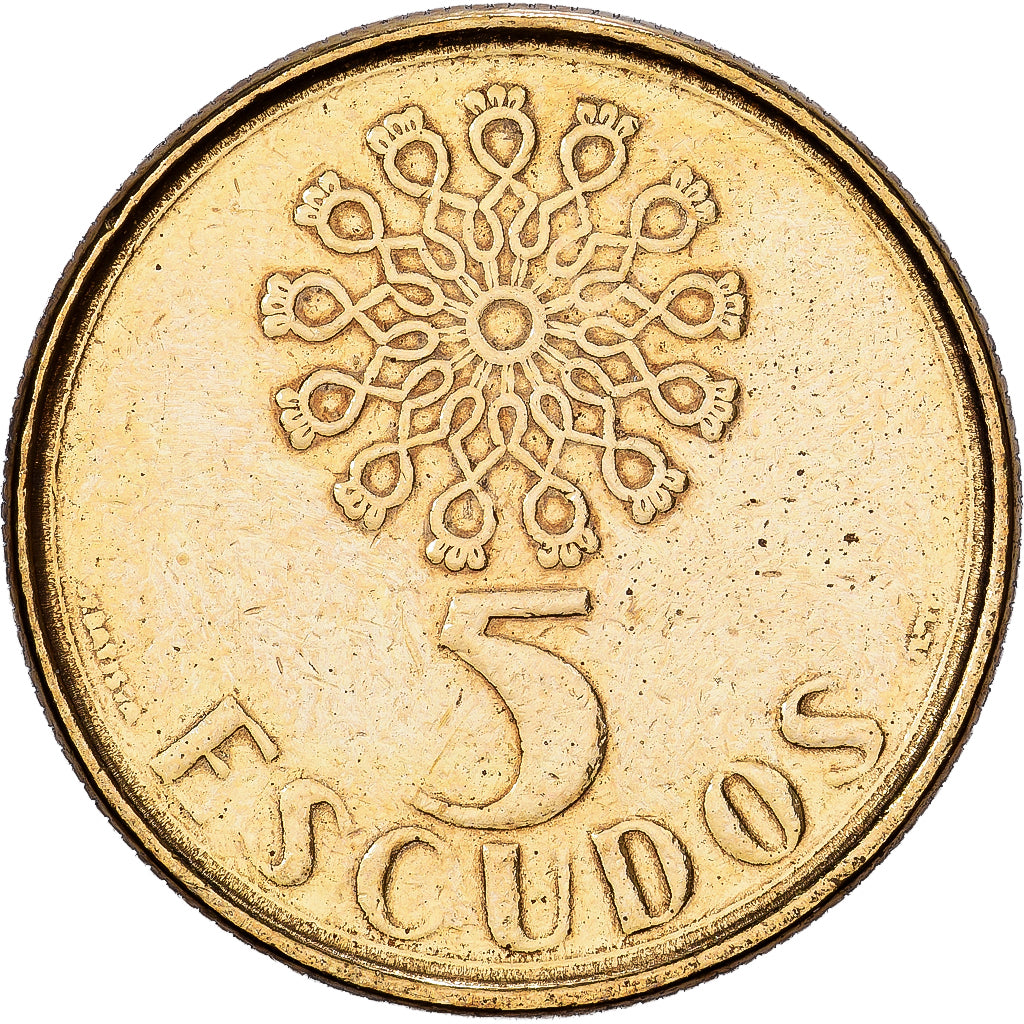 Portugal, 5 Escudos, 1987, Lisbonne, Nickel-Cuivre, TTB, KM:632