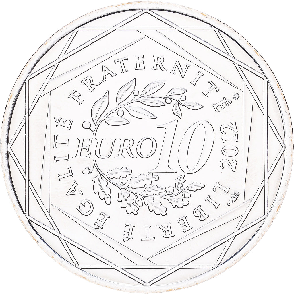 Francia, 10 Euro, Haute-Normandie, 2012, Paris, Plata, EBC+, Gadoury:EU514