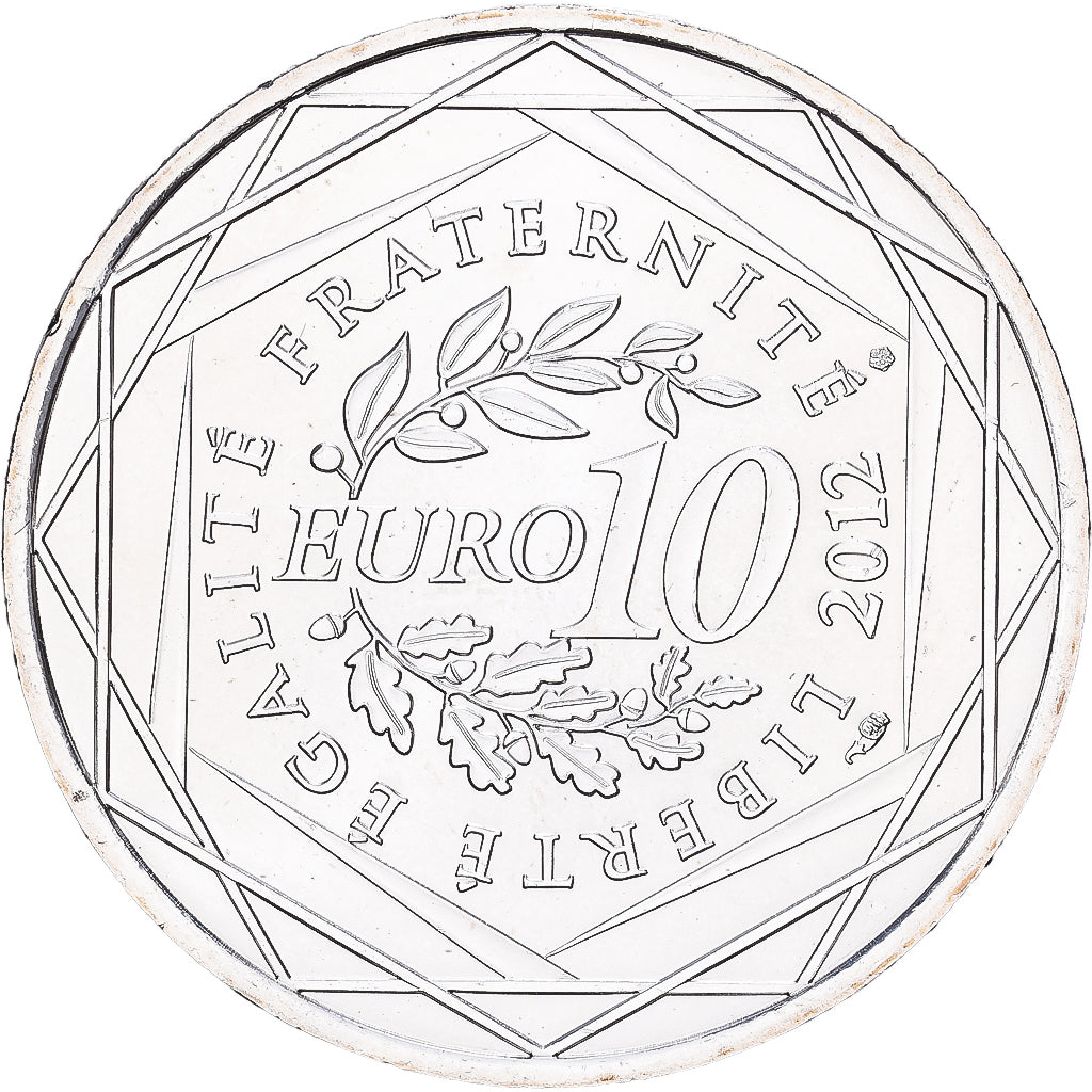 France, 10 Euro, Nord-Pas-de-Calais, 2012, Paris, Silver, MS(60-62)