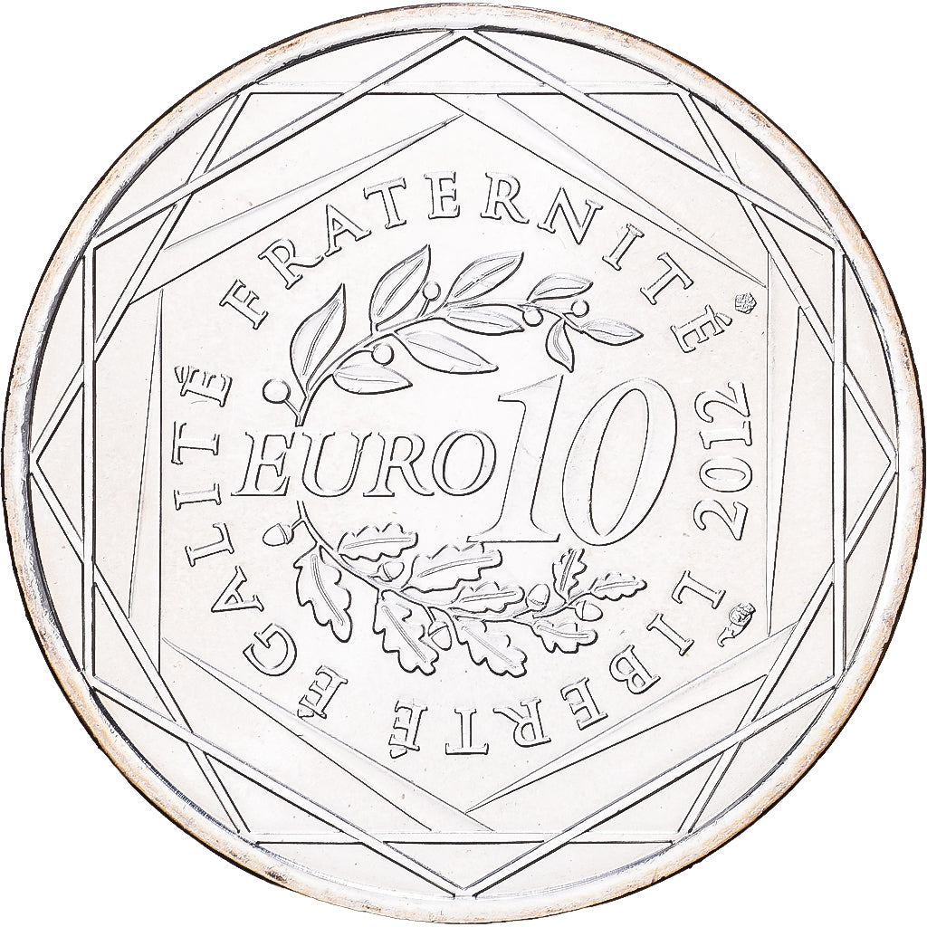 France, 10 Euro, Picardie, 2012, Paris, Argent, SUP+, Gadoury:EU514, KM:1882