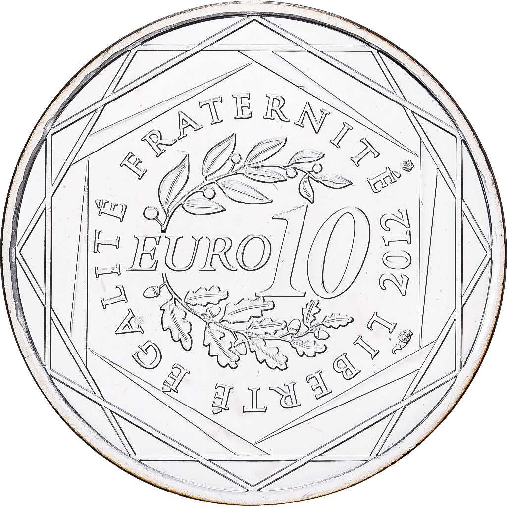 France, 10 Euro, Lorraine, 2012, Paris, Silver, MS(60-62), Gadoury:EU514