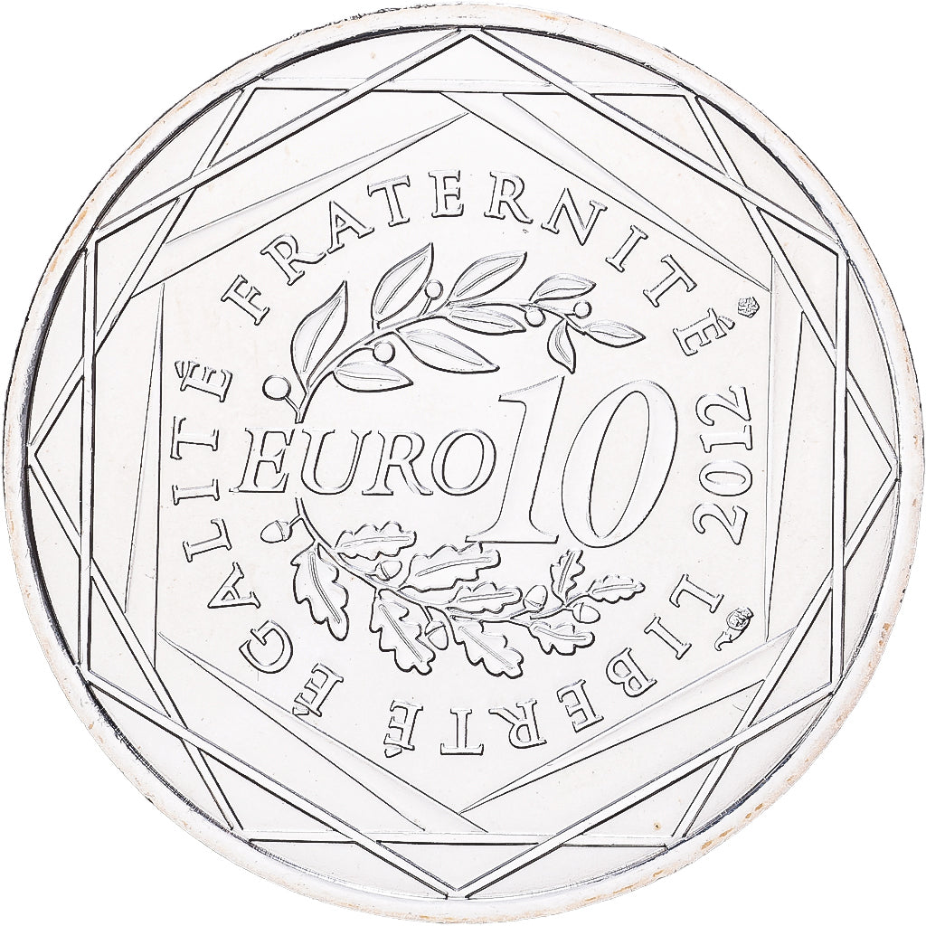 France, 10 Euro, Languedoc-Roussillon, 2012, Paris, Silver, MS(60-62)