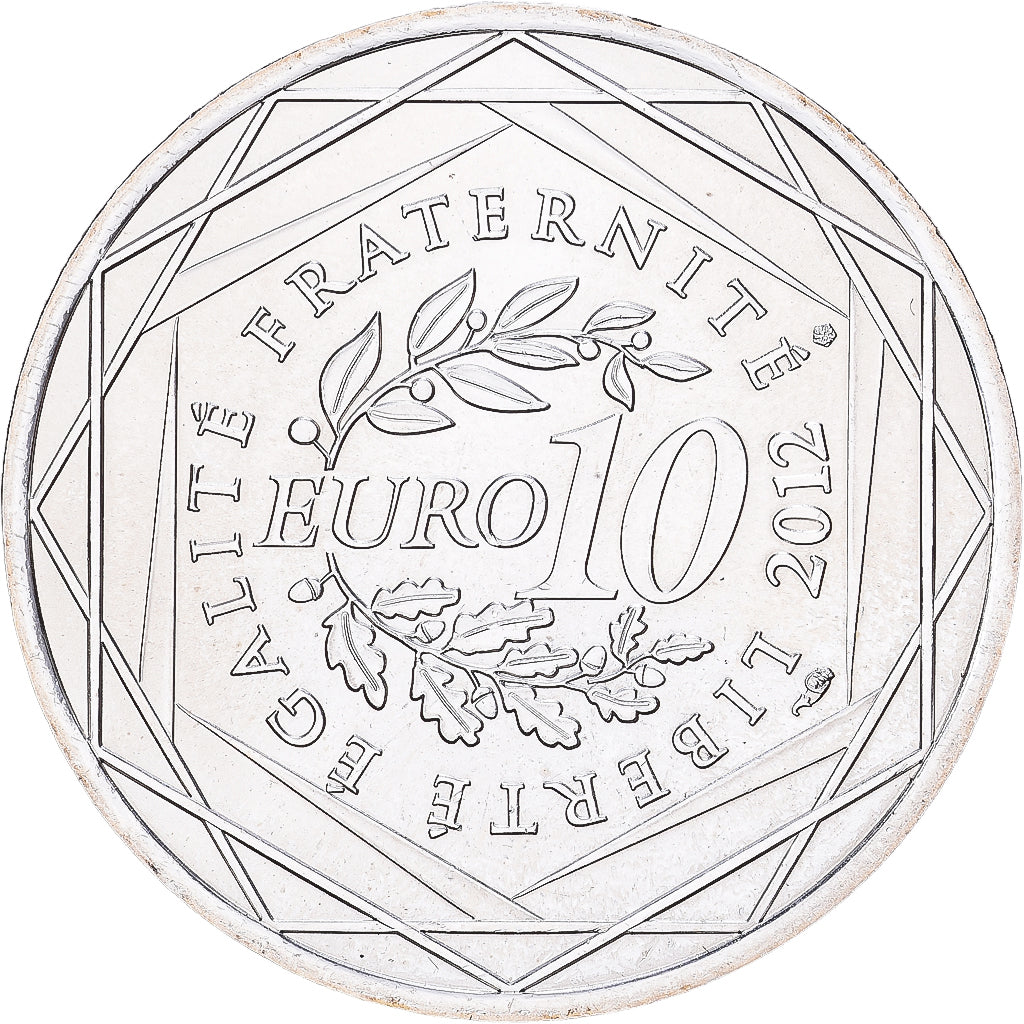 France, 10 Euro, Provence-Alpes-Côte d'Azur, 2012, Paris, Argent, SUP+