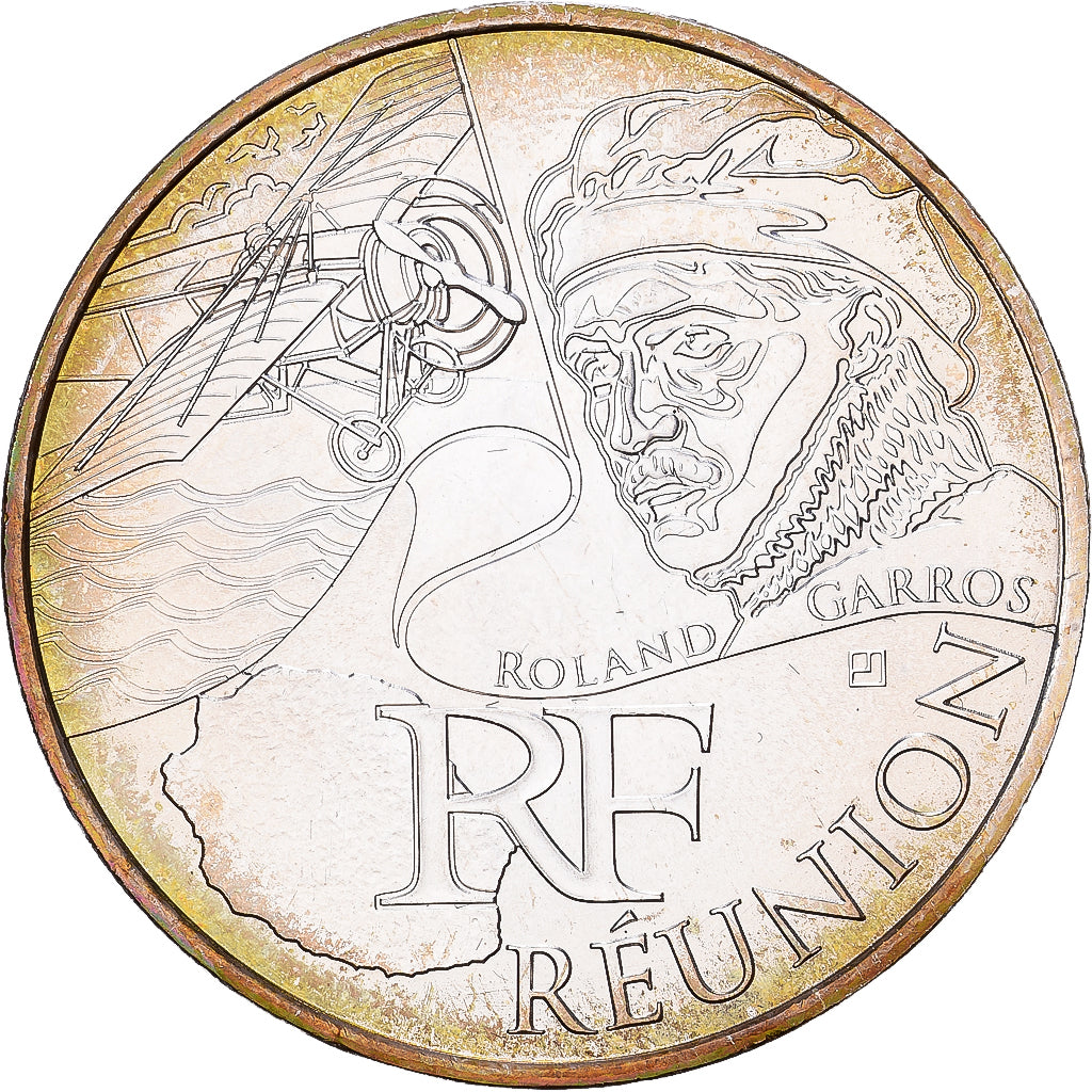France, 10 Euro, Réunion, 2012, Paris, Silver, MS(60-62), Gadoury:EU514