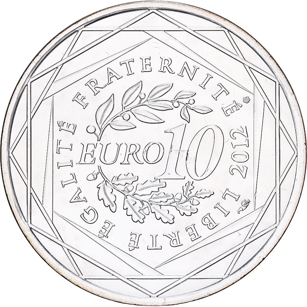 France, 10 Euro, Corse, 2012, Paris, Silver, MS(60-62), Gadoury:EU514, KM:1876