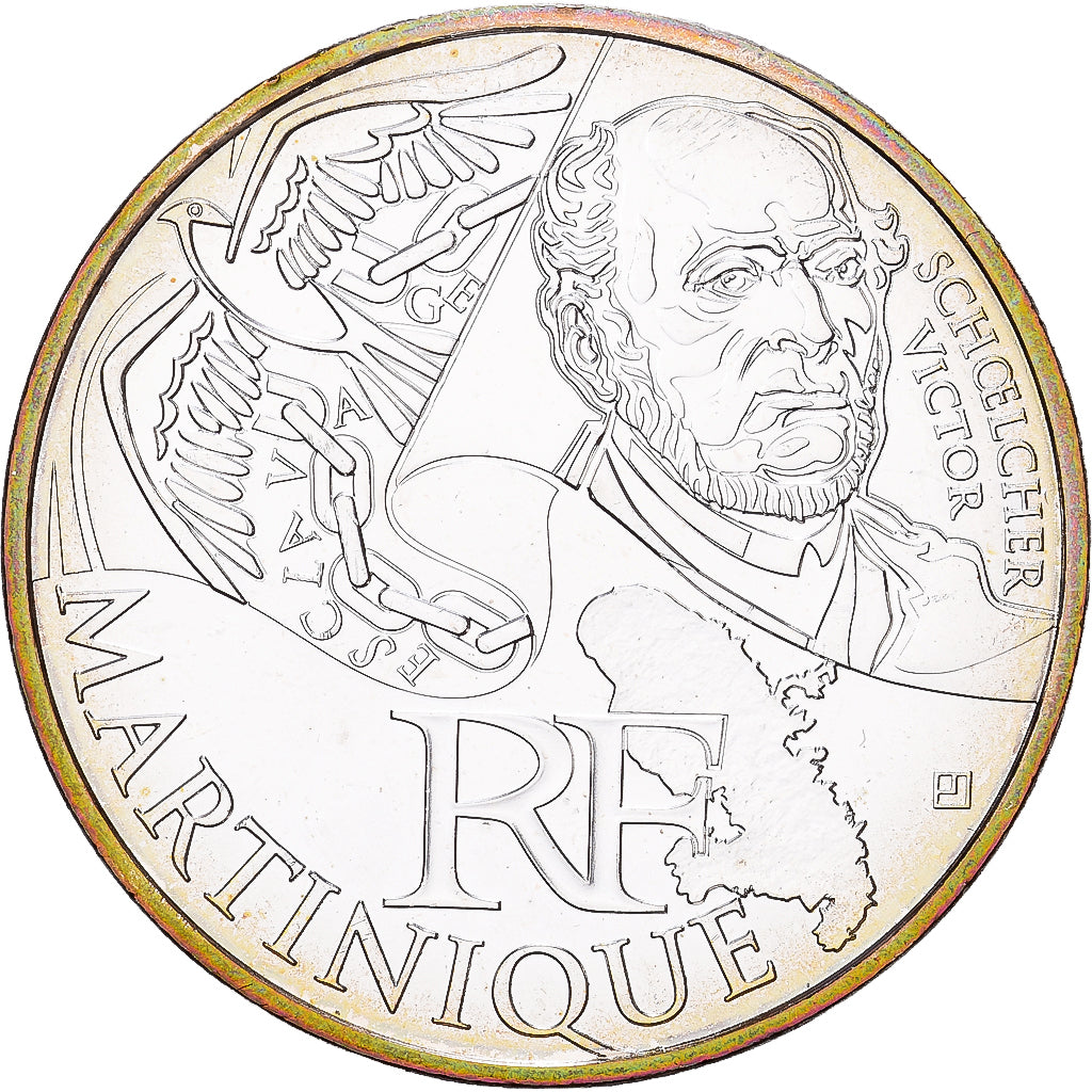 France, 10 Euro, Martinique, 2012, Paris, Argent, SUP+, Gadoury:EU514, KM:1879
