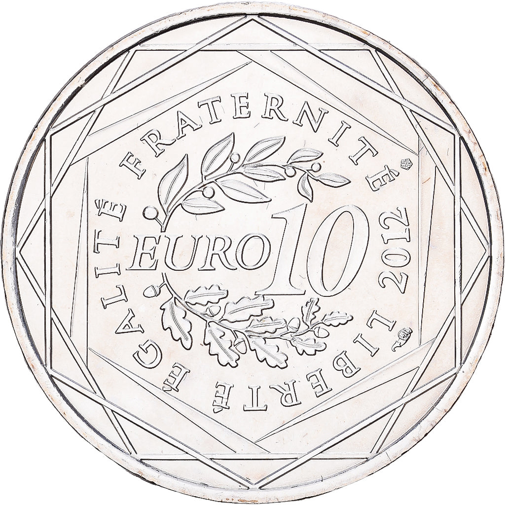 France, 10 Euro, Mayotte, 2012, Paris, Argent, SUP+, Gadoury:EU514, KM:1862