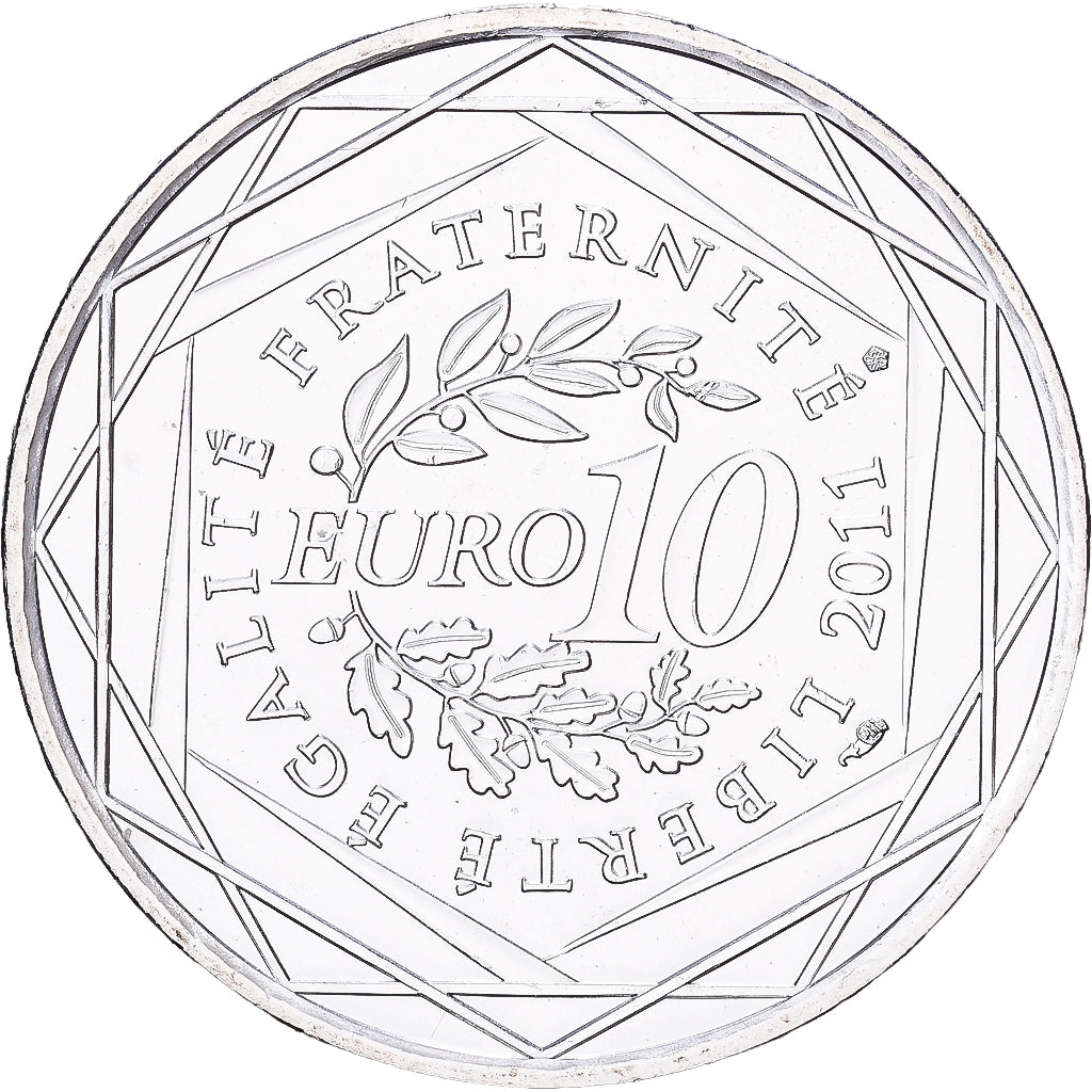 France, 10 Euro, Nord-Pas-de-Calais, 2011, Paris, Silver, MS(60-62)