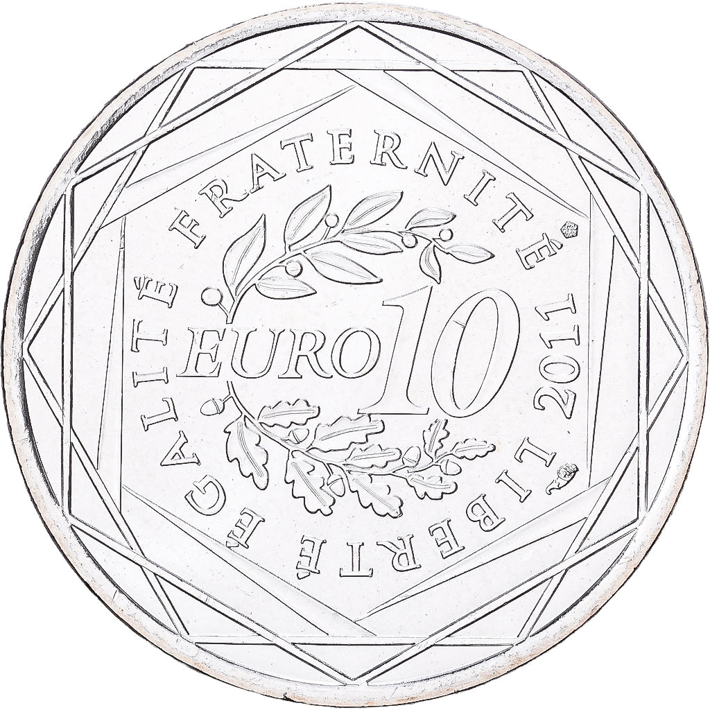 France, 10 Euro, Lorraine, 2011, Paris, Argent, SUP+, Gadoury:EU450, KM:1743