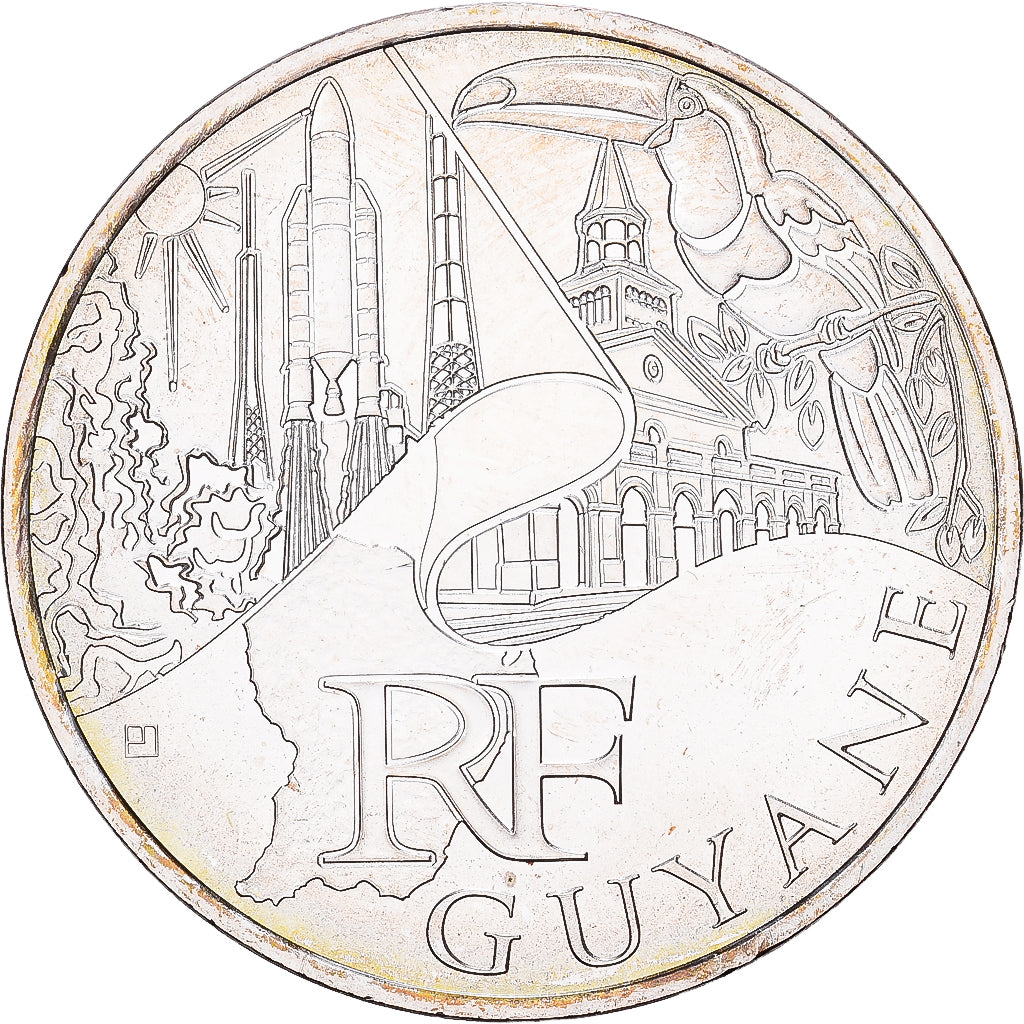 Frankreich, 10 Euro, Guyane, 2011, Paris, Silber, VZ+, Gadoury:EU450, KM:1736