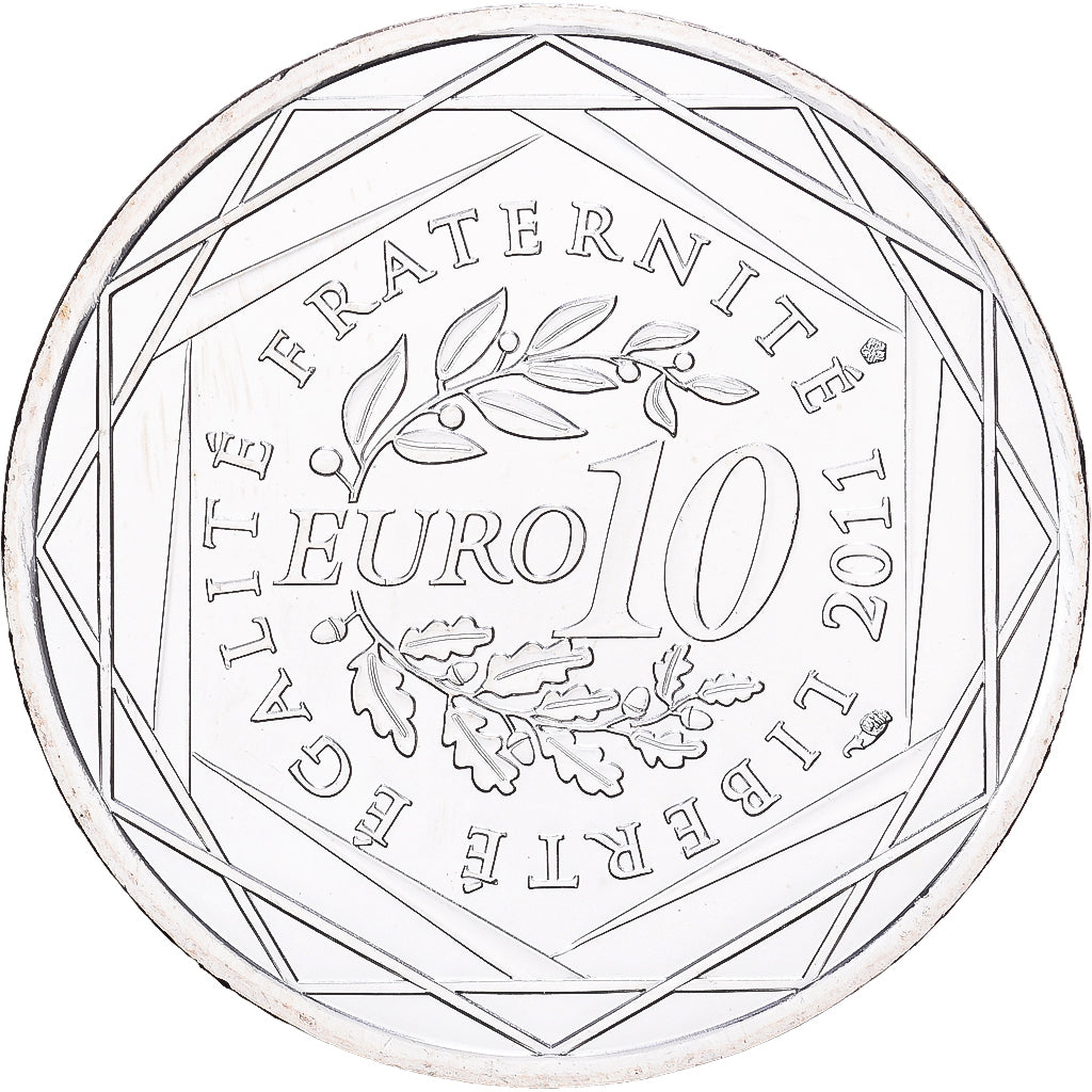 Frankreich, 10 Euro, Guyane, 2011, Paris, Silber, VZ+, Gadoury:EU450, KM:1736