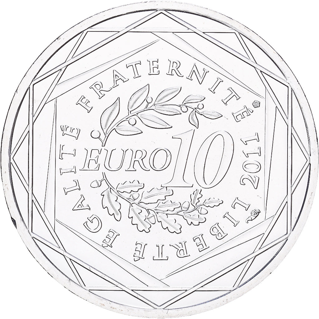 France, 10 Euro, Martinique, 2011, Paris, Argent, SUP+, Gadoury:EU450, KM:1744