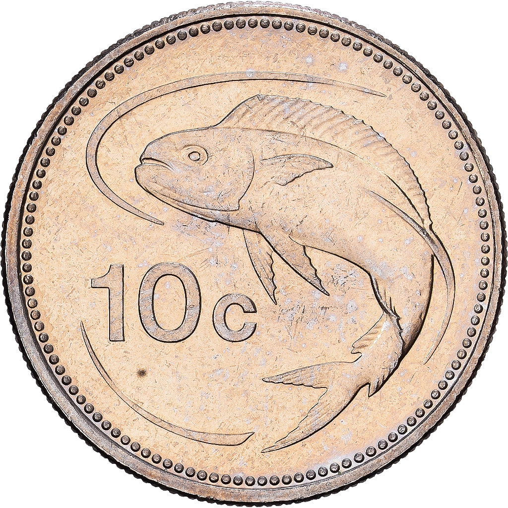 Malta, 10 Cents, 1998, Franklin Mint, Copper-nickel, AU(55-58), KM:96
