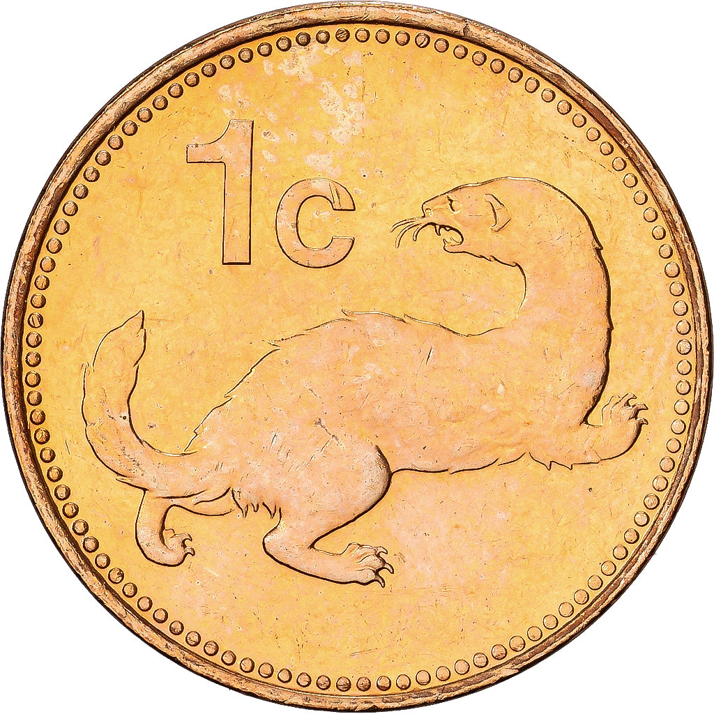 Malta, Cent, 2001, Franklin Mint, Mosiądz niklowy, AU(55-58), KM:93