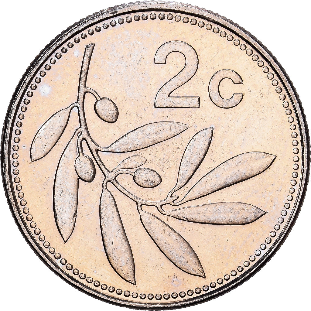Malta, 2 Cents, 2002, Franklin Mint, Kupfer-Nickel, VZ, KM:94