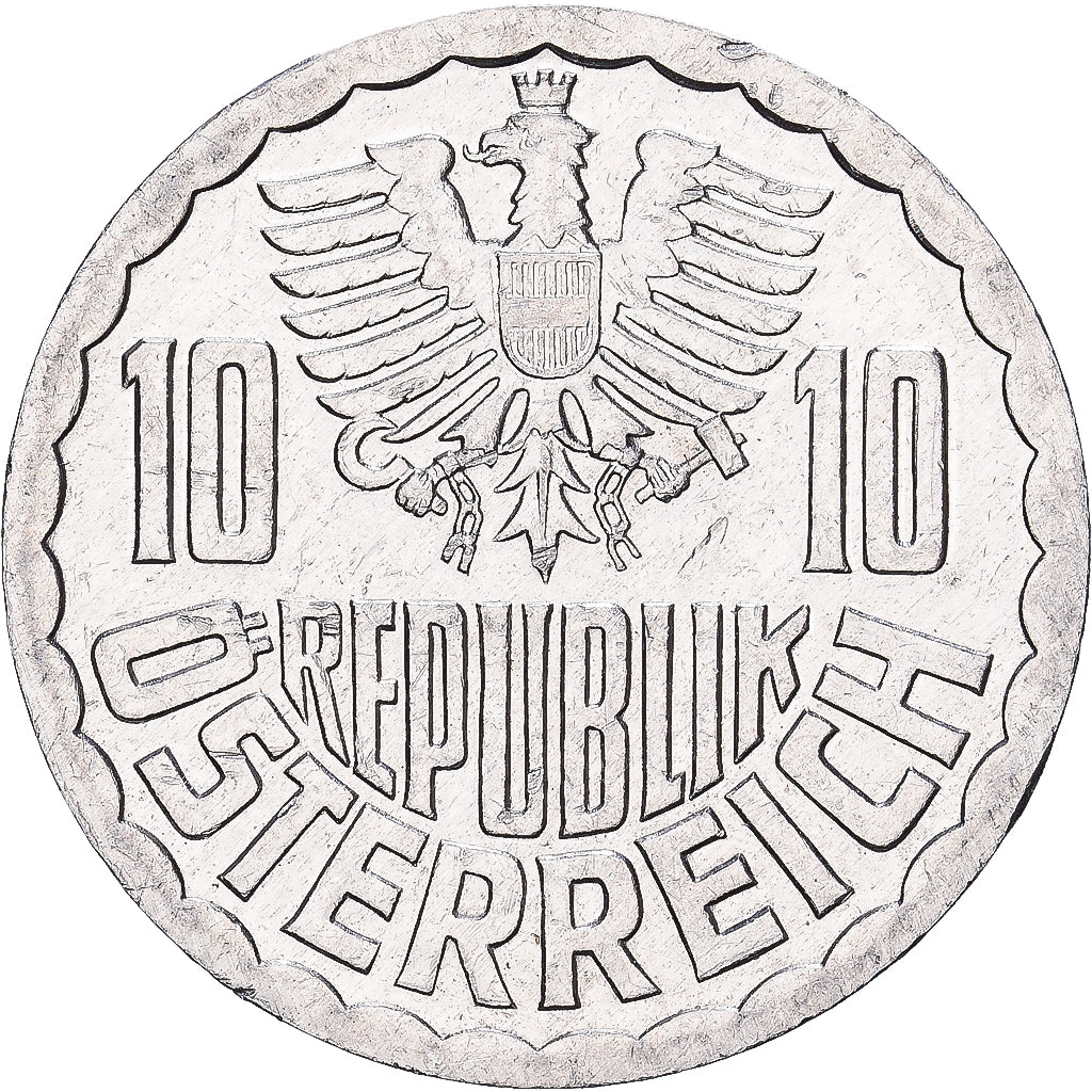 Austria, 10 Groschen, 1990, Vienna, Aluminum, AU(55-58), KM:2878