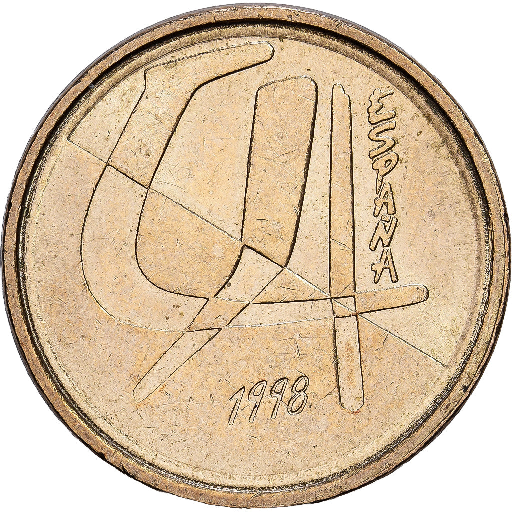 Spain, Juan Carlos I, 5 Pesetas, 1998, Madrid, Aluminum-Bronze, AU(55-58)