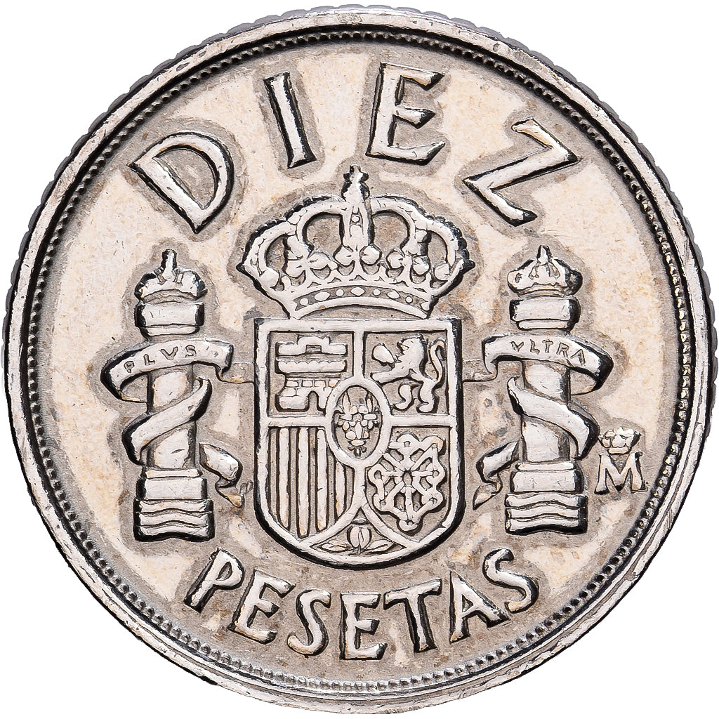 Spain, Juan Carlos I, 10 Pesetas, 1983, Madrid, Copper-nickel, AU(55-58), KM:827