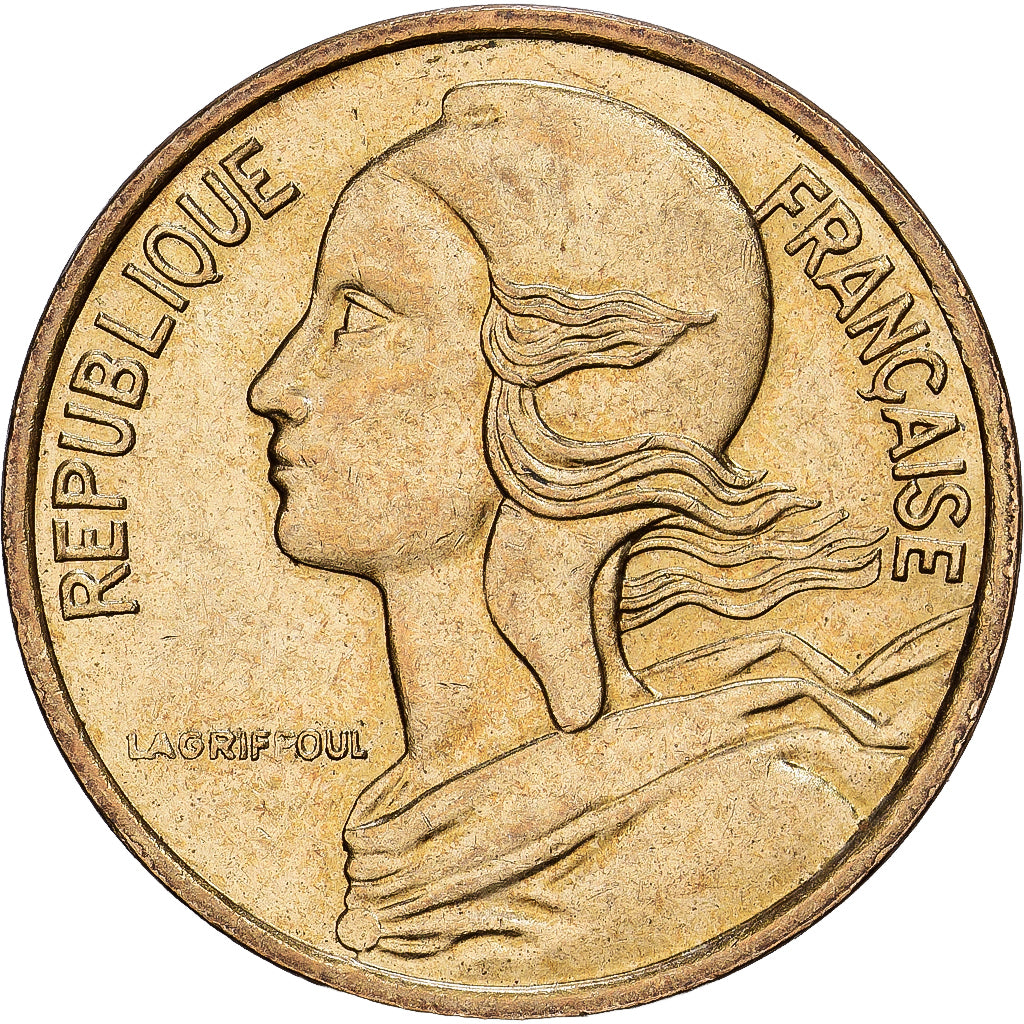France, 5 Centimes, Marianne, 1986, Paris, Aluminum-Bronze, AU(50-53)