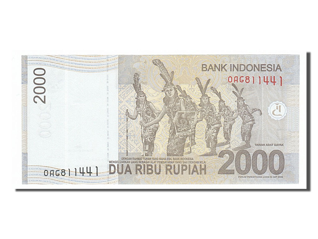 Banknote, Indonesia, 2000 Rupiah, 2009, UNC(65-70)