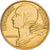 France, 20 Centimes, Marianne, 1964, Paris, Aluminum-Bronze, AU(50-53)