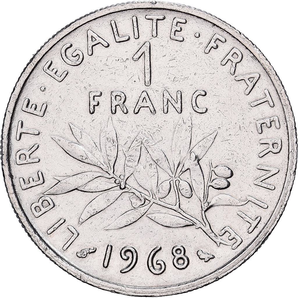 Francia, Franc, Semeuse, 1968, Paris, Nichel, SPL-, Gadoury:474, KM:925.1