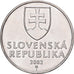 Slovakia, 2 Koruna, 2002, Nickel plated steel, AU(55-58), KM:13