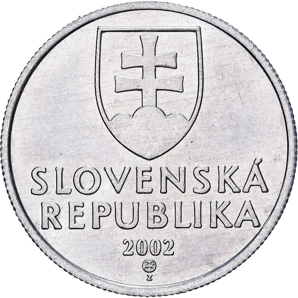 Slovakia, 20 Halierov, 2002, Aluminum, AU(55-58), KM:18