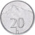 Eslovaquia, 20 Halierov, 2002, Aluminio, EBC, KM:18