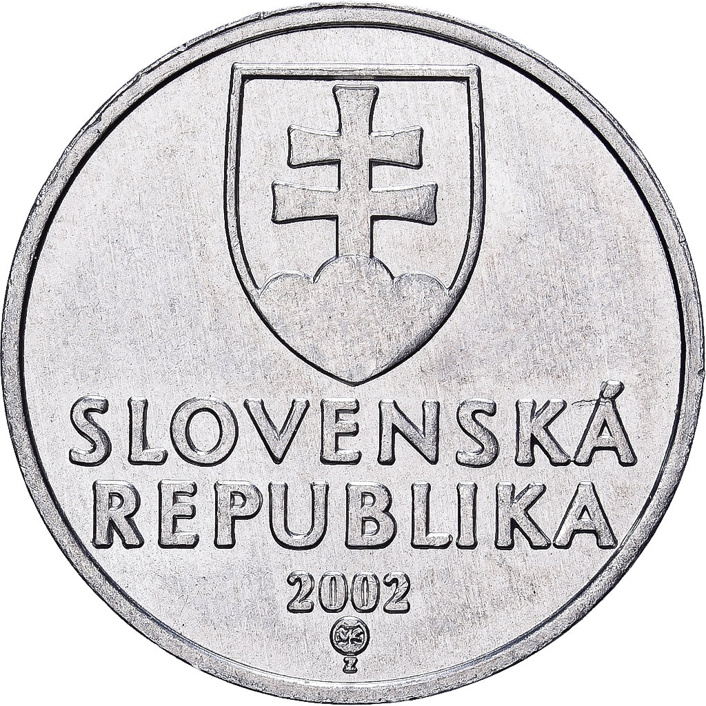 Slovakia, 10 Halierov, 2002, Aluminum, AU(55-58), KM:17