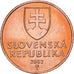 Slovakia, 50 Halierov, 2002, Copper Plated Steel, AU(55-58), KM:35