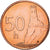 Slovaquie, 50 Halierov, 2002, Cuivre plaqué acier, SUP, KM:35