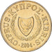 Cyprus, 2 Cents, 2004, Nickel-brass, PR, KM:54.3