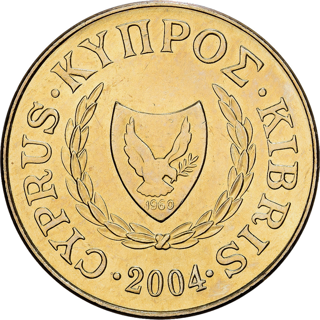Cipro, 5 Cents, 2004, Nichel-ottone, SPL-, KM:55.3