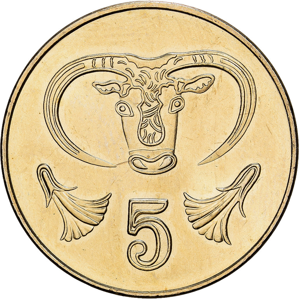 Cipro, 5 Cents, 2004, Nichel-ottone, SPL-, KM:55.3