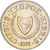 Cypr, 10 Cents, 2004, Mosiądz niklowy, AU(55-58), KM:56.3